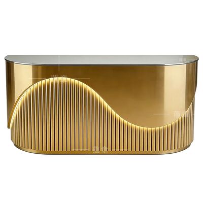 Guter Preis 2026 Neues Design Modernes Design Gold Edelstahl Modische Bar Schalter und Rezeption Online