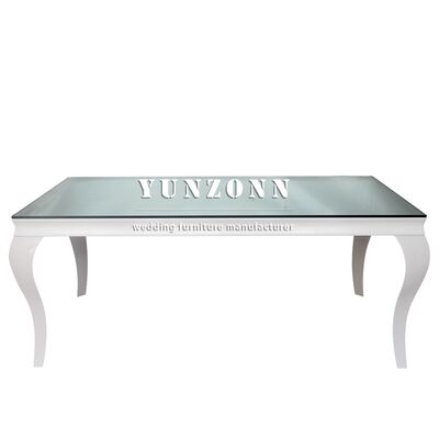 Guter Preis Großhandel beliebte weiße rechteckige Tisch Hochzeits-Dotel-Tisch für Hochzeiten Geburtstage Outdoor-Events Online
