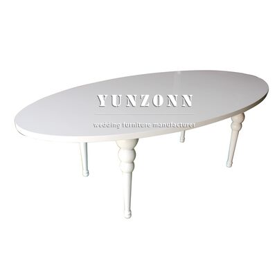 Guter Preis Großhandel Fabrikpreis MDF Tisch Edelstahl Bein Hotel Party Möbel Hochzeit Dekoration Tisch Online