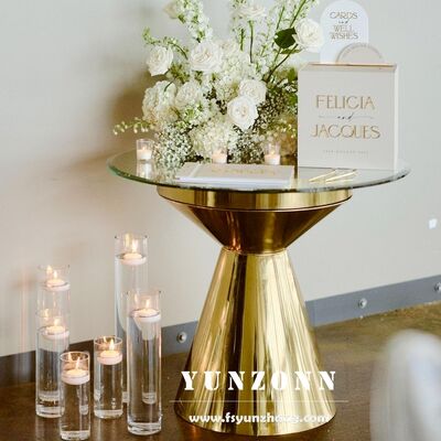 Guter Preis Kaffeetafel aus Edelstahl Kinder Geburtstagsveranstaltung Dekor Rundkuchen Anzeige Stand für Hochzeitsdekoration Online