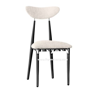 Guter Preis Französisch Stil Moderne Creme Weiße Indoor Leder Esszimmerstuhl für Hochzeit Hotel Café Restaurant Online