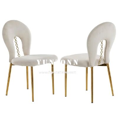 Guter Preis Sherpa Design Gold Samtstuhl mit Edelstahlbeinen für Hochzeitsveranstaltungen und Bankette, Hotelmöbel Online