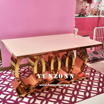 Guter Preis Moderner Audi Luxus Italienischer Esstisch mit antikem Marmorplatte Stahl und Metall für Küche Hotel und Esszimmer zu Hause Online