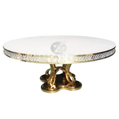 Guter Preis Moderne Luxus-MDF/Glas-Tisch aus Edelstahl für den Außenbereich Möbel für Hotels Hochzeiten Bankette Partys Online