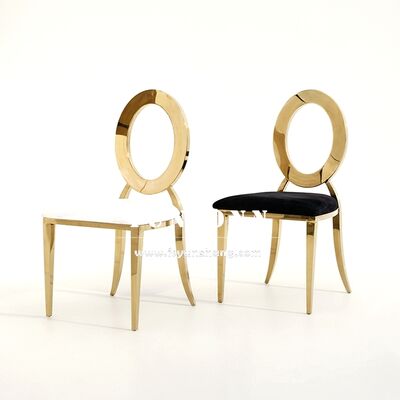 Guter Preis Antiker Louis Oz Stuhl mit goldenem Edelstahlrahmen für moderne Events, Bankette, Hotels, Esszimmer, Apartments, Hochzeitsstuhl Online