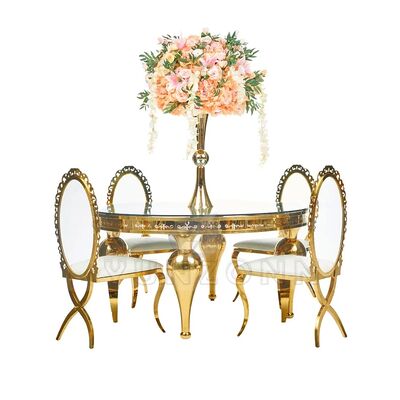 Guter Preis Neugestaltete Acryl Bankett Metallstühle X Bein Gold Edelstahlrahmen Oval Rücken PU Leder Wohnzimmer Online