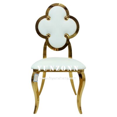 Guter Preis Moderner Gold-Esstisch Hochwertiges Leder und Stoff Bankettstuhl für das Esszimmer oder Hotel für den Außenbereich Wohnzimmer Online