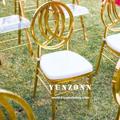 Guter Preis China Fabrik liefert Edelstahl Phoenix Stuhl in Gold und Weiß für Hochzeiten, Bankette, Hotels, Esszimmer im Freien, Wohnungen Online