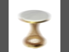 Rich Round Dining Table With-Stahlrohr-Basis für 6-8 Menschen