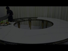 Hochzeitsringtisch aus Edelstahl, aus Gold, aus Steinplatten, für 20 oder mehr Personen