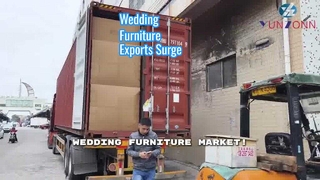 Der Export der Fabrik für Hochzeitstische und Stühle beschleunigt sich